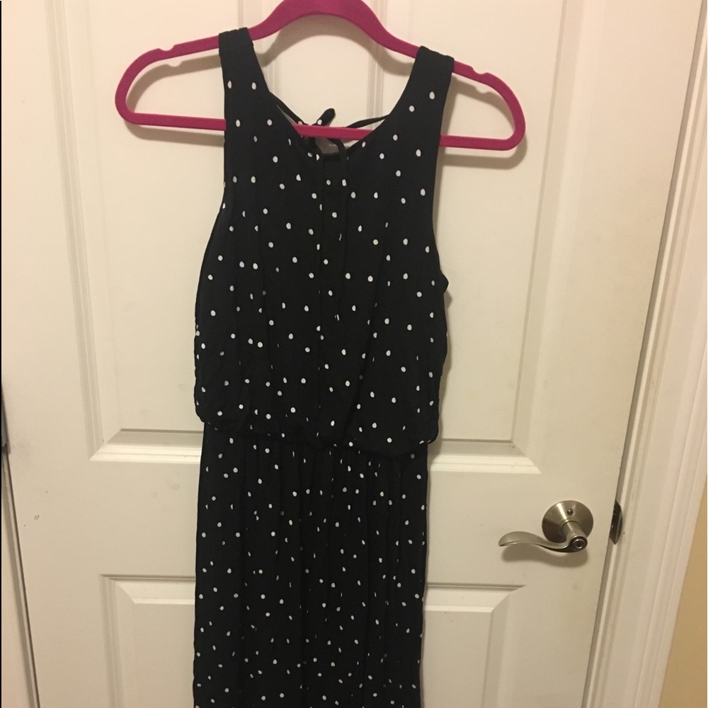Polka dot midi dress